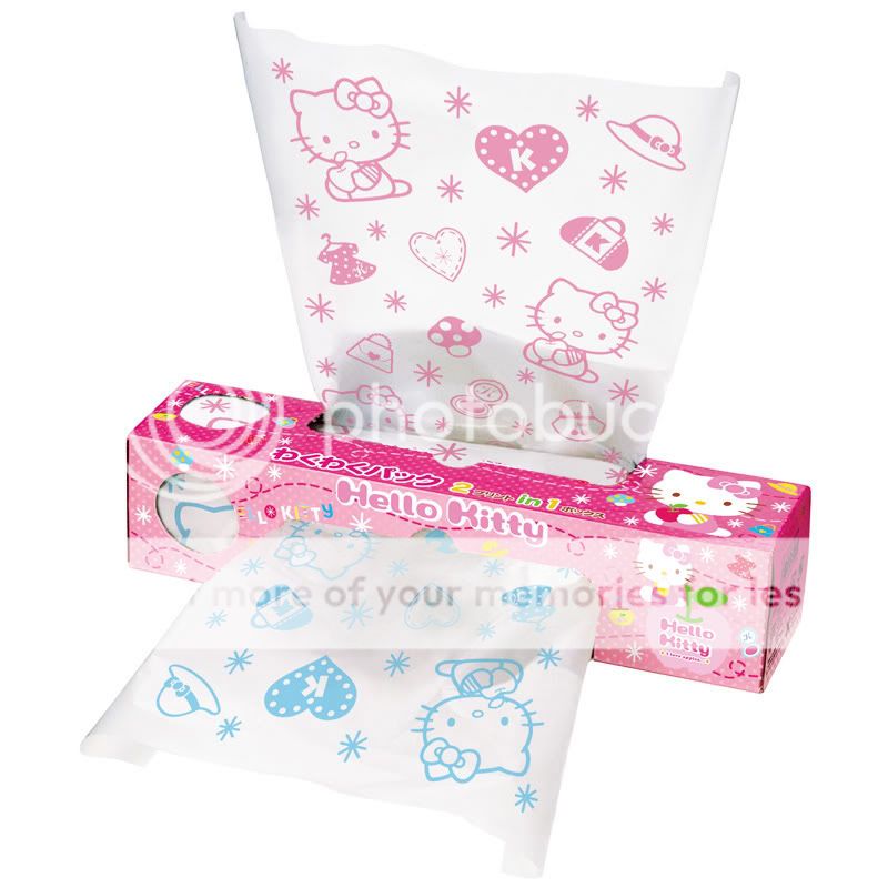 Sanrio Cute Lovely Hello Kitty Zip Lock Plastic Gift Bag Set Present