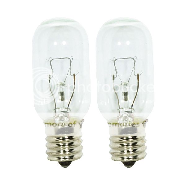 (2 Pack) 40T8N 40 Watt 130V Clear E17 Base Microwave Replacement Bulb