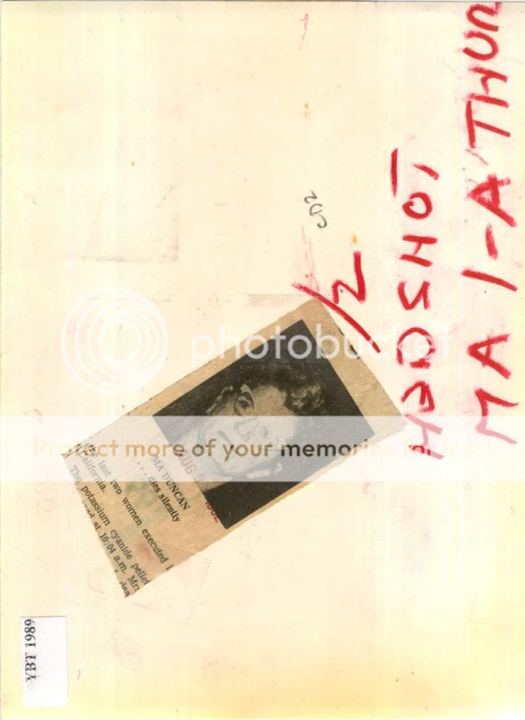 1959 Elizabeth Ann Duncan Execution Gas Chamber Handcuffs Death Press